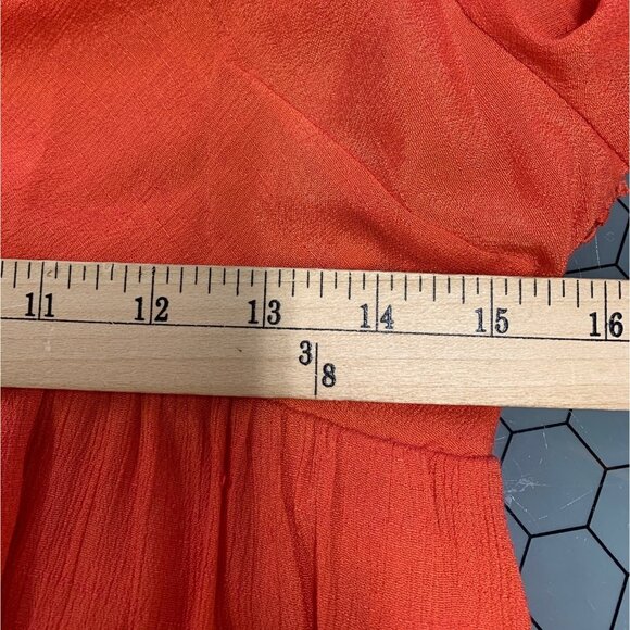 Free People Gentle Dreamer Dress Womens S Burnt Orange Open Back Lined Boho - Picture 8 of 16